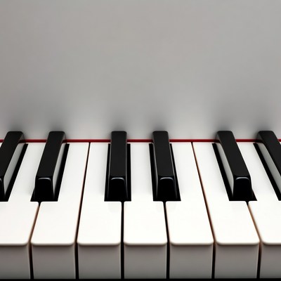 Piano Keyboard Keys Closeup