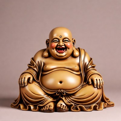 Laughing Buddha Statue Sitting