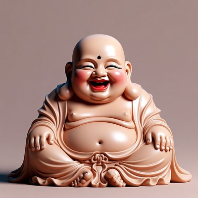 Smiling Laughing Buddha Statue