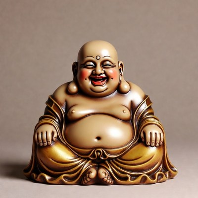 Laughing Buddha Statue Sitting