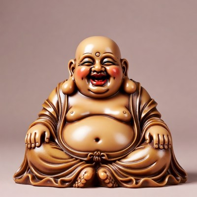 Laughing Buddha Statue Sitting