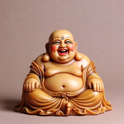 Laughing Buddha Statue Sitting
