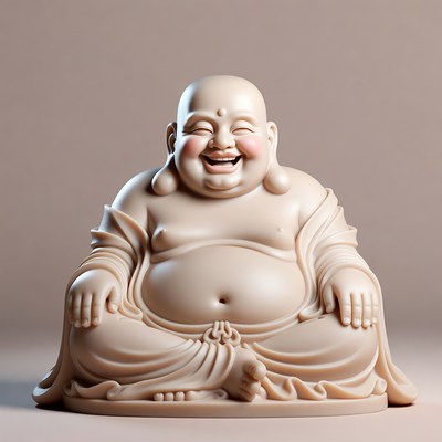 Laughing Buddha Statue Sitting