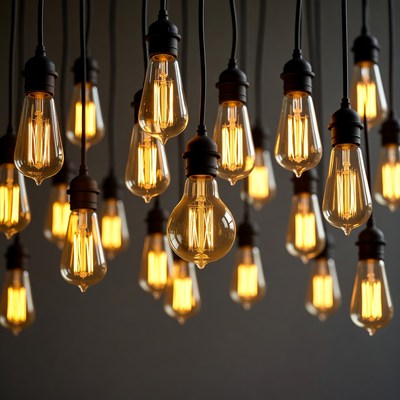 Hanging Edison Bulb Lights