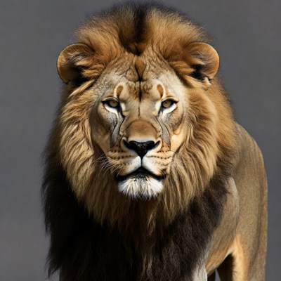 Majestic lion portrait