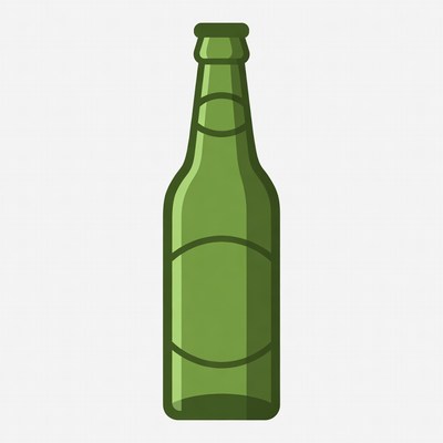 Green Beer Bottle Icon