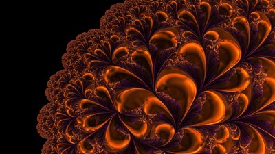 Vibrant Fractal Flower Abstract