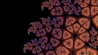 Vibrant Purple Fractal on Black