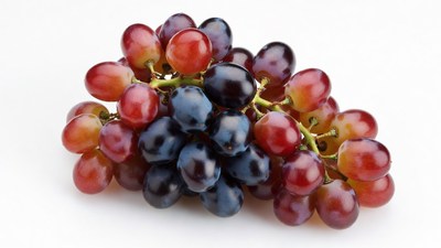 Red and Black Grapes Bunch