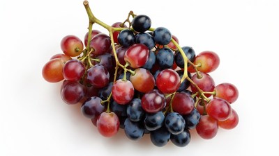Red and Black Grapes Bunch