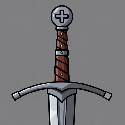 Medieval Sword with Cross Hilts
