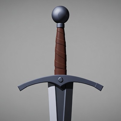 Medieval Sword with Leather Grip