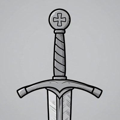 Medieval Sword with Cross Hilts