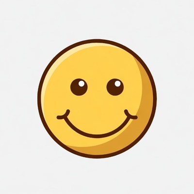 Smiling Yellow Cartoon Emoji