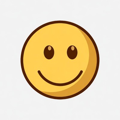 Smiling Yellow Emoji Face