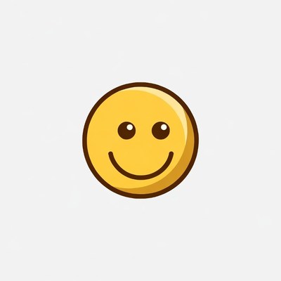 Smiling Yellow Emoticon Face