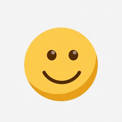 Smiling Yellow Emoji Face