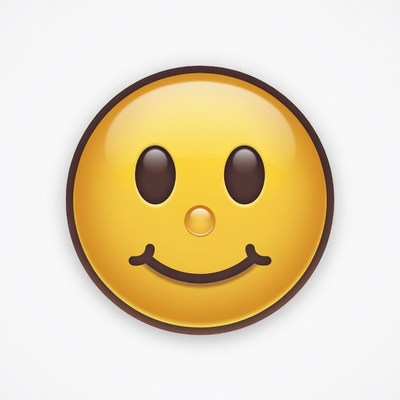 Smiling Yellow Emoji Face