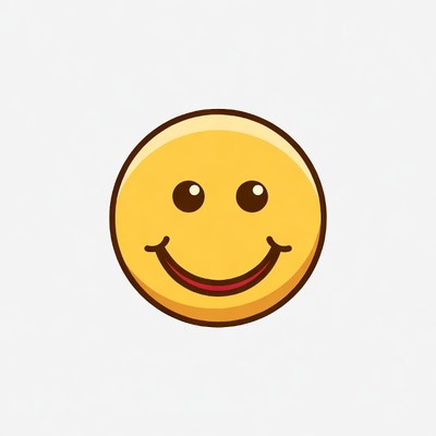 Smiling Yellow Emoticon Face
