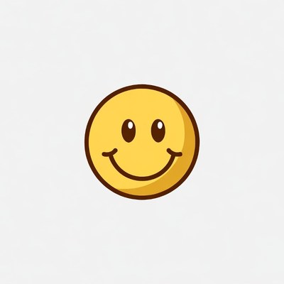 Smiling Yellow Emoticon Face