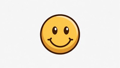 Smiling Yellow Cartoon Emoji