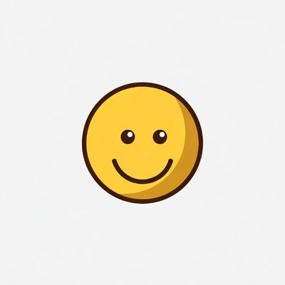 Smiling Yellow Emoticon Face