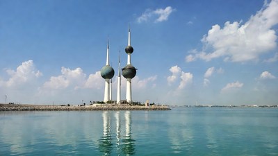 Kuwait Towers by the sea