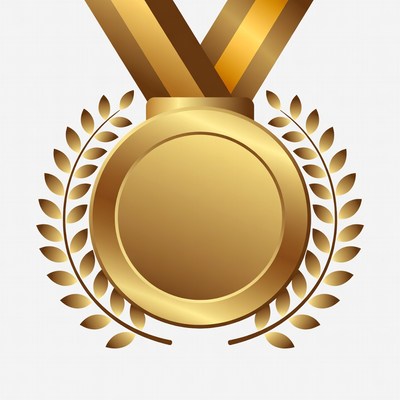 Gold Medal with Laurel Wreath