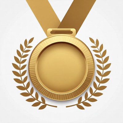 Gold Medal with Laurel Wreath