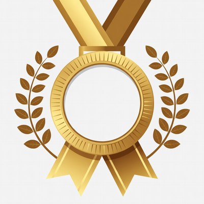 Gold Medal with Laurel Wreath