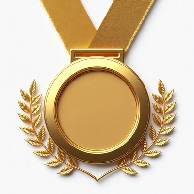 Gold Medal with Laurel Wreath