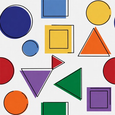 Colorful Geometric Shapes Pattern