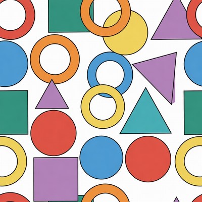 Colorful Geometric Shapes Pattern