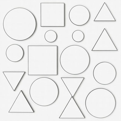 Assortment of Basic Geometric Shapes