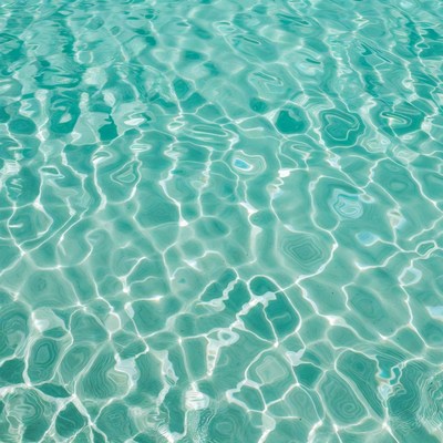 Clear turquoise ocean water surface