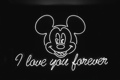 Mickey Mouse I Love You Forever Neon Sign
