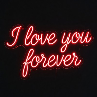 I Love You Forever Neon Sign