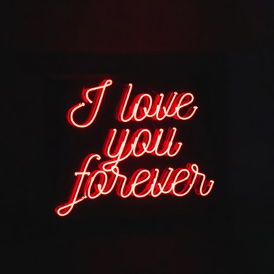 I Love You Forever neon sign