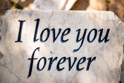 I Love You Forever Stone Engraving