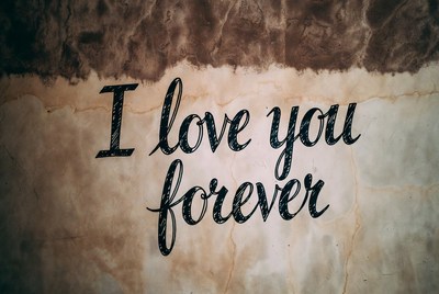 I Love You Forever handwriting
