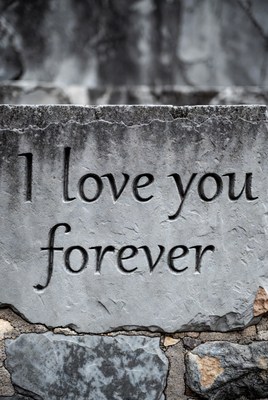 I Love You Forever Stone Engraving