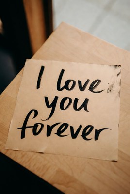 I Love You Forever handwritten note
