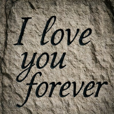I Love You Forever on Stone