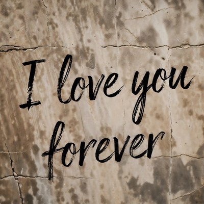 I Love You Forever on Stone
