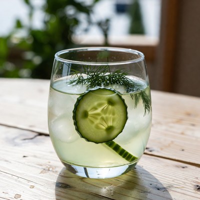 Cucumber Dill Gimlet Cocktail