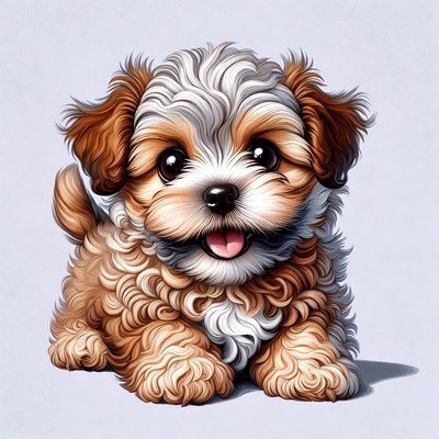Cute Shih Tzu Puppy Sitting