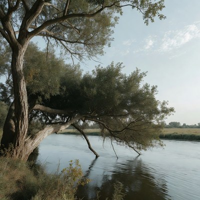 Large Tree by Riverside