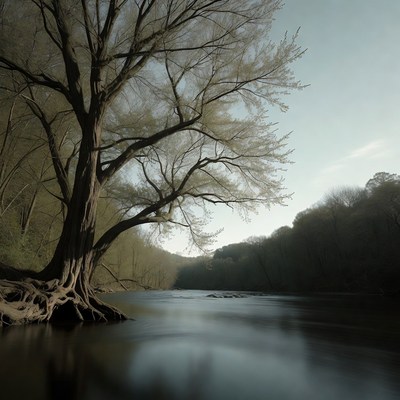 Tree by Calm River