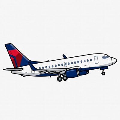 Delta Airlines Jet Clipart