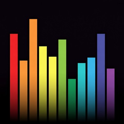 Colorful Vertical Bar Graph Chart